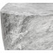 Dali 21.5 X 20 inch Marble Look / Grey Outdoor End Table, Large